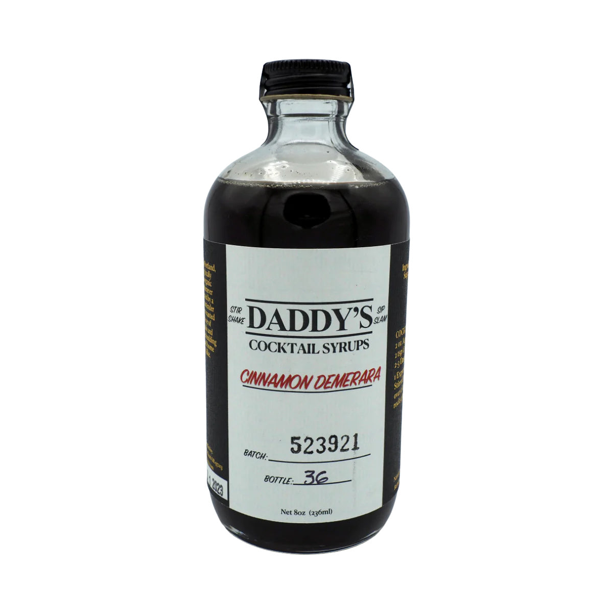 Daddy's Cinnamon Demerara Cocktail Syrup