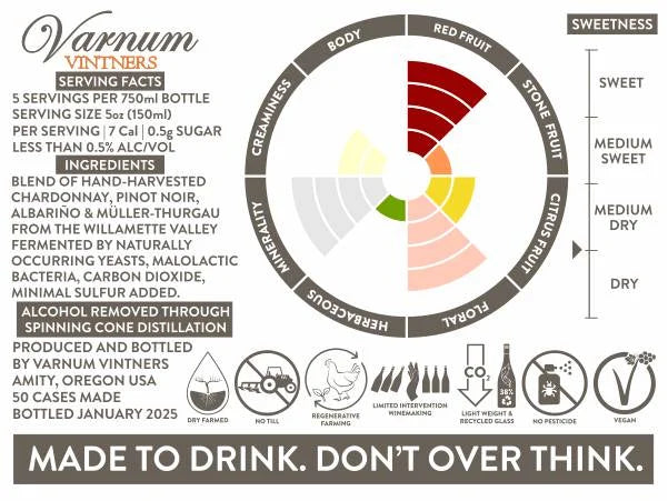 Varnum Vintners Rosé Zero NA Sparkling Wine