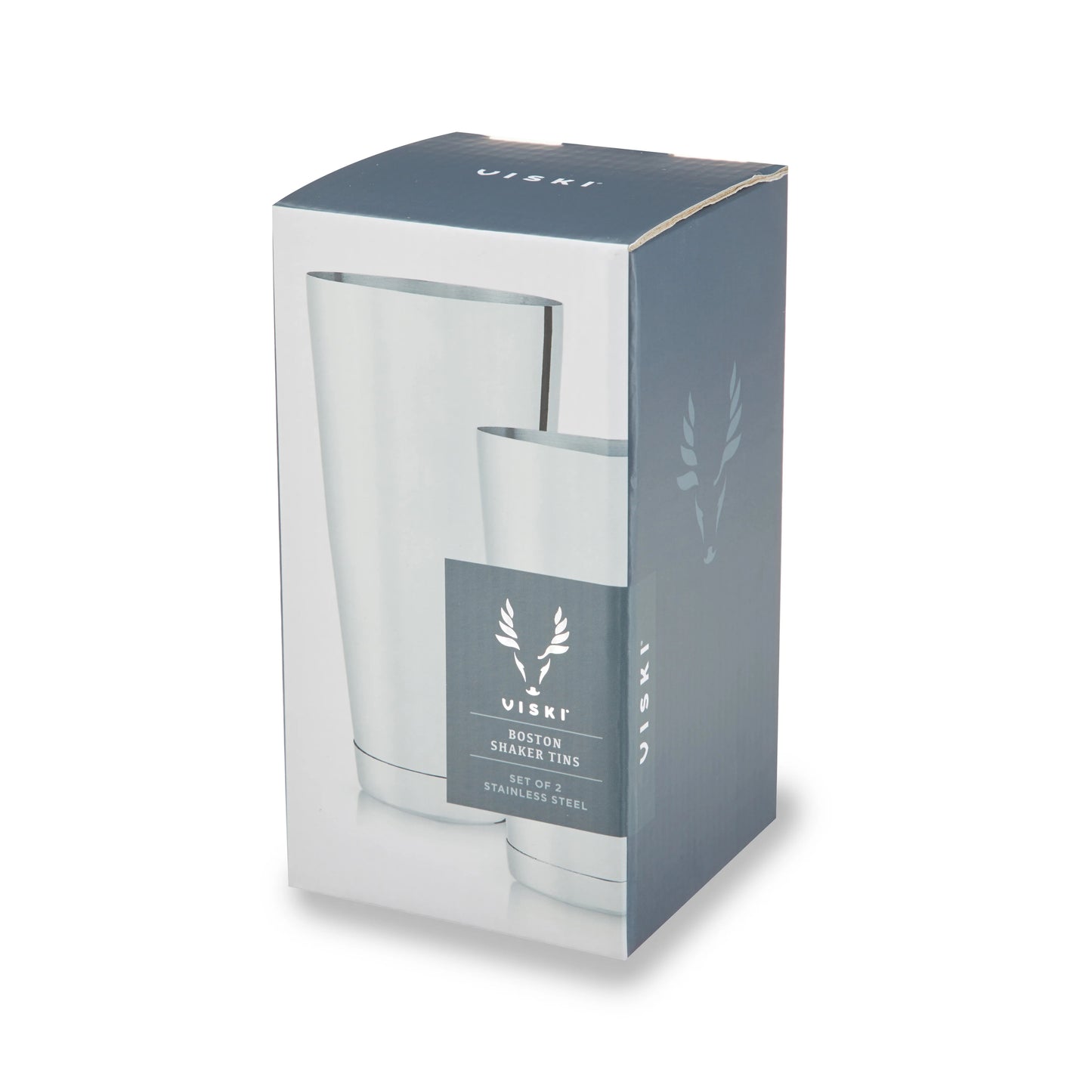 Viski Stainless Steel Shaker Tin Set