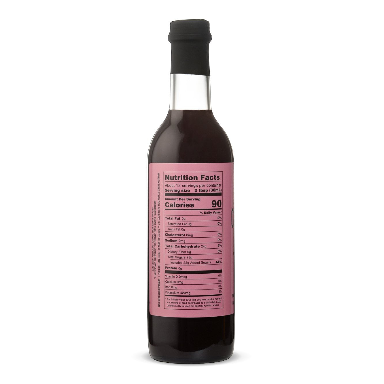 New Deal Tart Cranberry Syrup