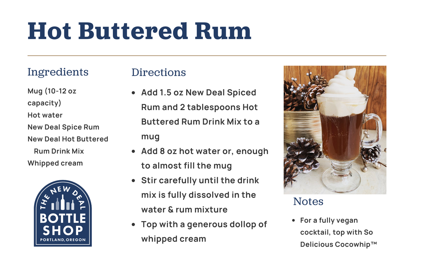 Hot Buttered Rum Cocktail Kit