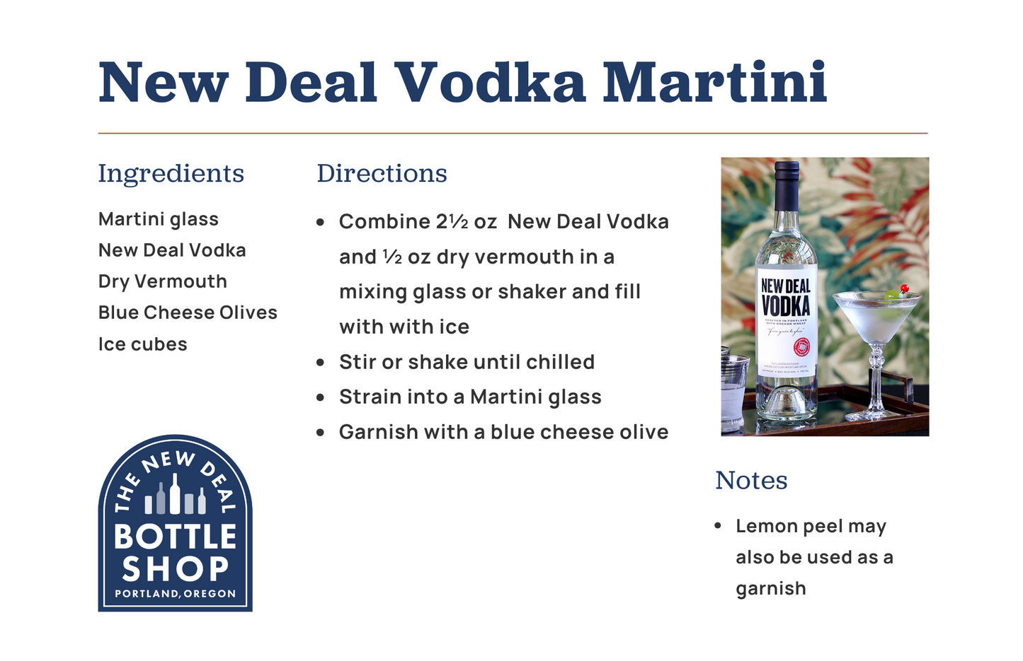Vodka Martini Cocktail Kit