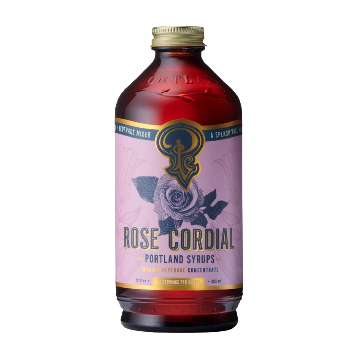 Portland Syrups Rose Cordial Syrup