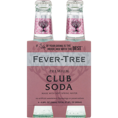 Fever Tree Premium Club Soda 4pk