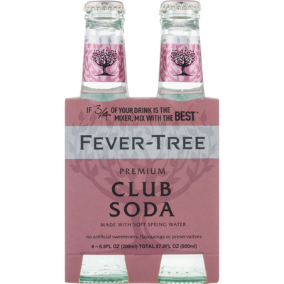 Fever Tree Premium Club Soda 4pk/200ml